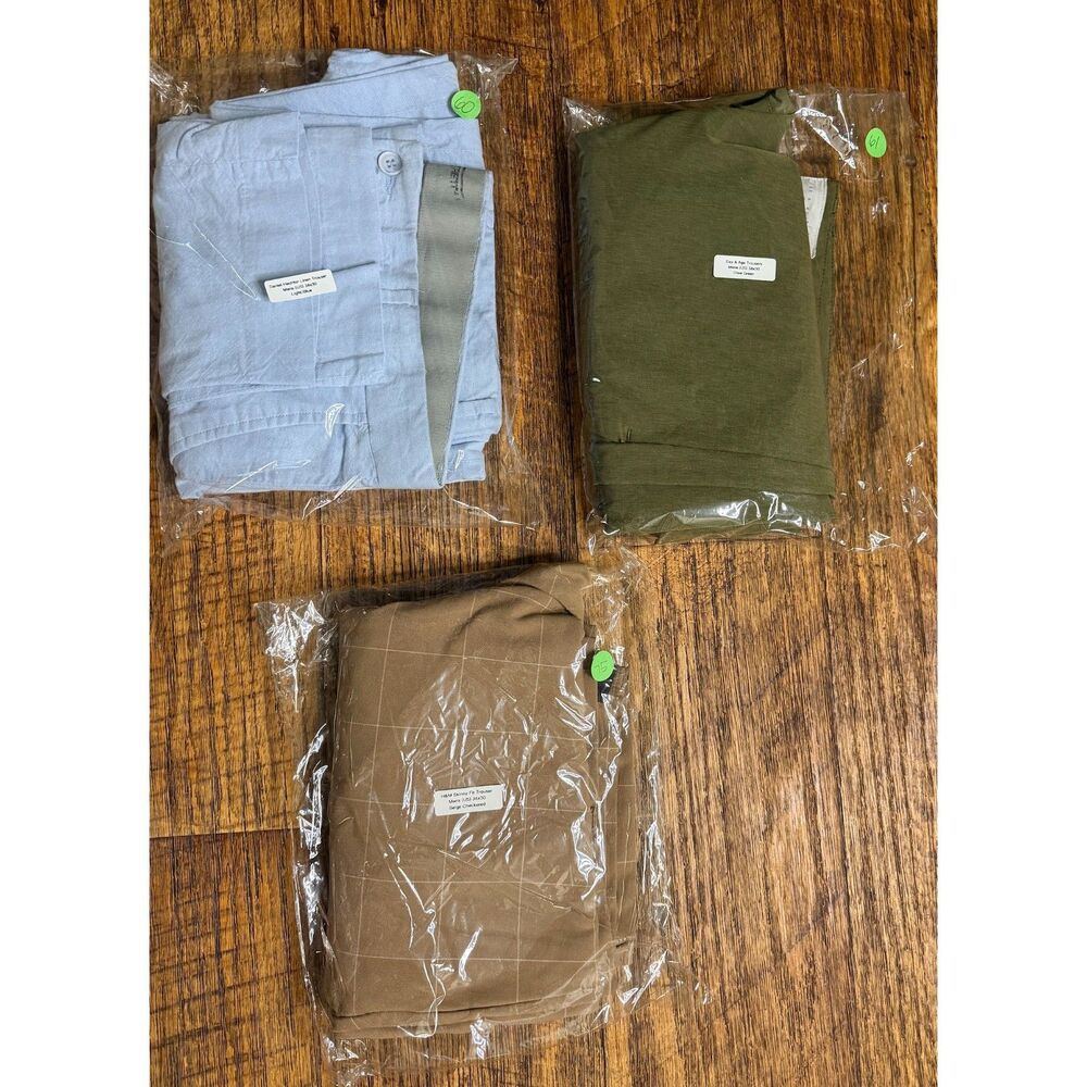 Men's Bundle #12: 3 Pair Dress & Casual Pants Bundle